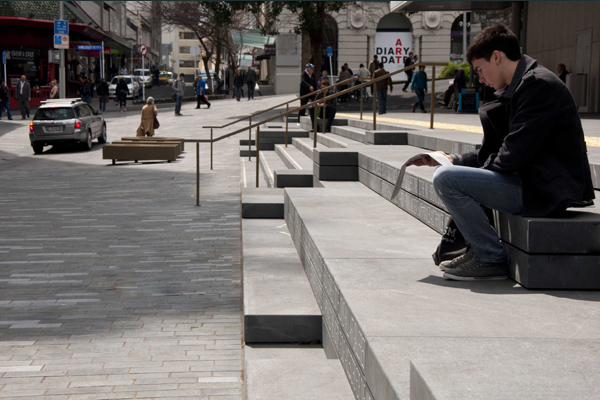 Granite Paving, Bleachers & Stairs