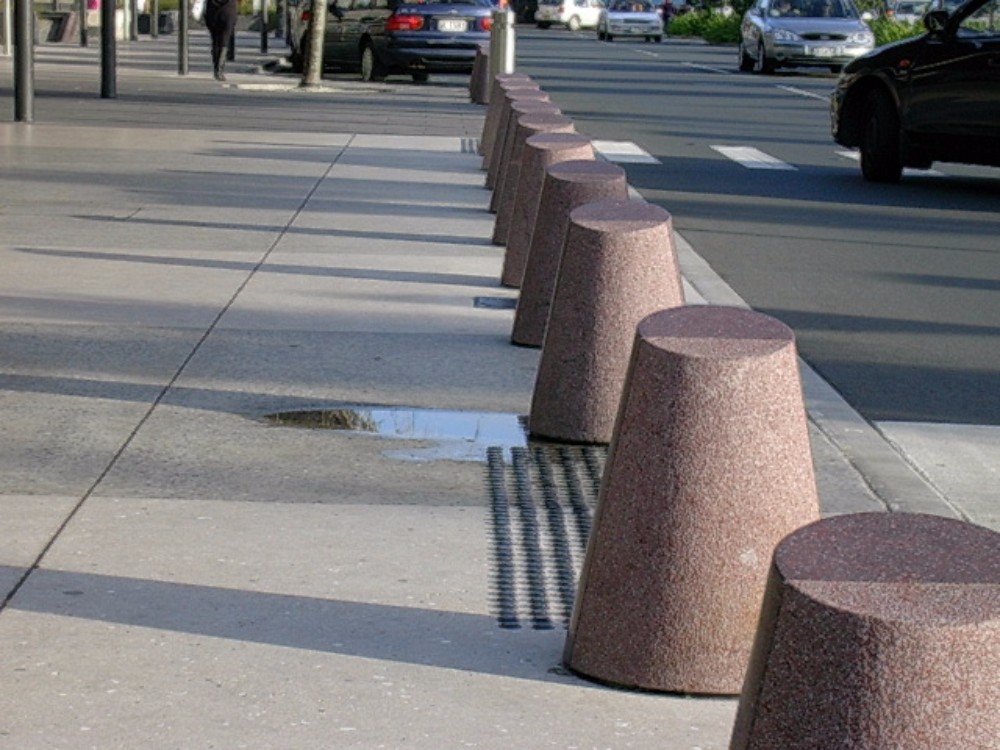 Red Granite Bollards