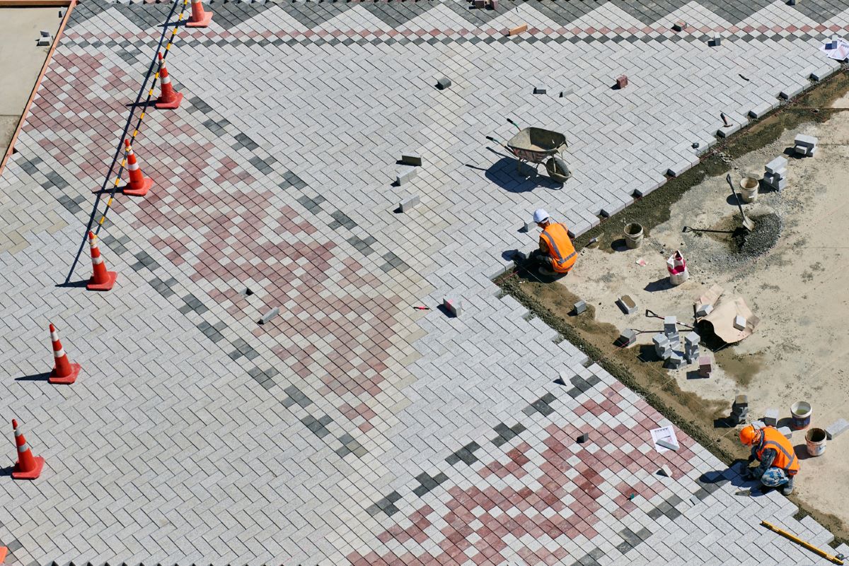 Granite pavers- Te Komititanga Square (close up)